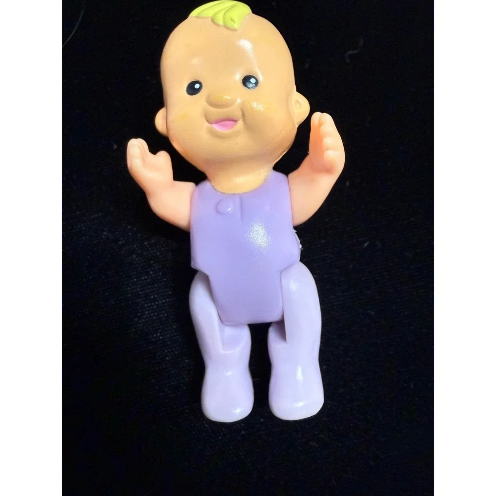 Little Tikes Baby Doll w car seat Replacement Vintage Articulated 3 Inch